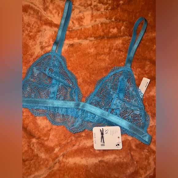 Free People IntimatelySize XS Blue Lace Bralette - Picture 4 of 6